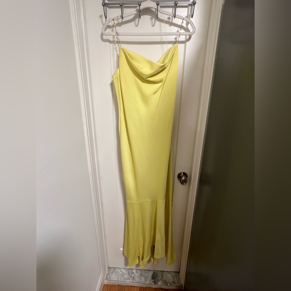 Liv Foster Sleeveless Satin Gown (Size 10) - Picture 7 of 12